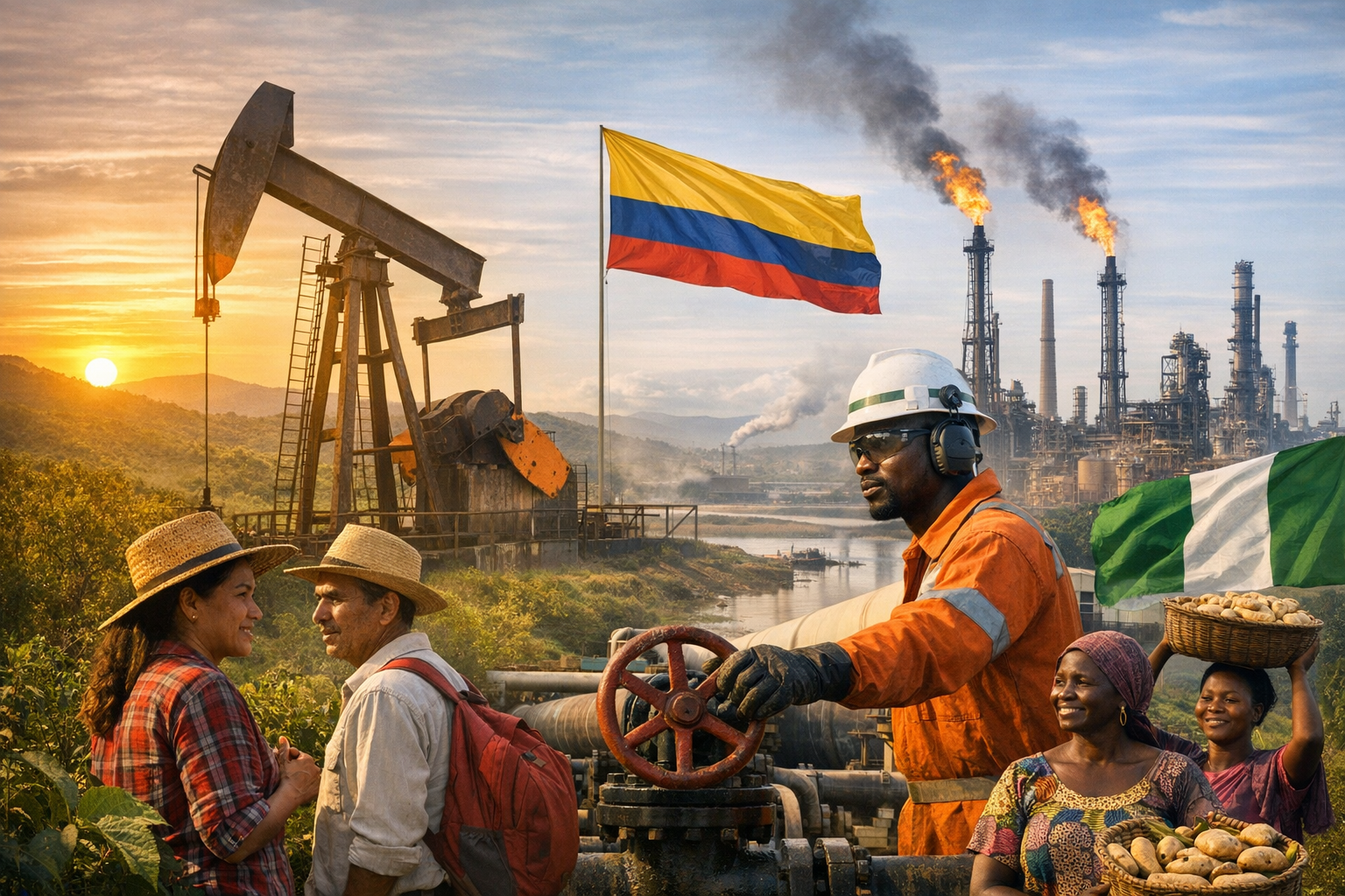 How Fossil Fuel Narratives Shape Colombia and Nigeria's Climate and Development Pathways